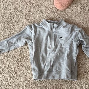 Vineyard Vines Gray Kids Quarter-Zip Pullover